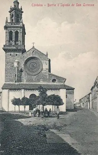 PC46205 Cordoba. Stadtteil und Kirche San Lorenzo. R. Garzon. B. Hopkins