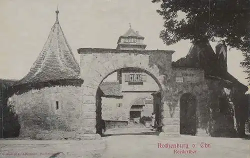 PC46828 Rothenburg o. Tbr. Roederthor. Albrecht. B. Hopkins