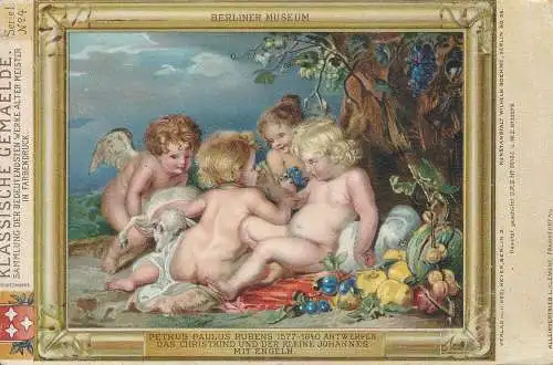 PC46240 Berliner Museum. Petrus Paulus Rubens. Antwerpen. Das Christkid unter der K