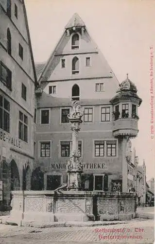 PC46819 Rothenburg o. Tbr. Herterichbrunnen. Albrecht. B. Hopkins