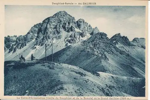 PC46986 Dauphine Savoie. Au Galibier. Der Orientierungstisch und Grand Galicia