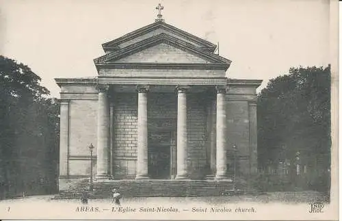 PC47105 Absetzen. Kirche St. Nikolaus. Neurdein. Nr. 1