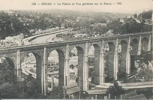 PC46902 Dinan. Das Viadukt und der allgemeine Blick auf die Rance. Levy und Neurdein vereint.