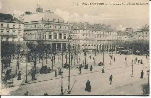 PC47078 Le Havre. Panorama der Place Gambetta. V. Keller. Nr. 2010