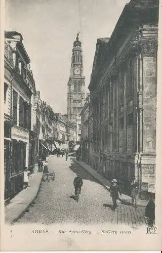 PC47098 Arras. St. Gery Street. Neurdein. Nr. 2