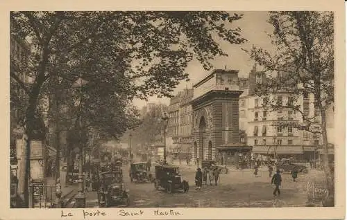 PC47243 Paris. Saint Martin Gate the Grands Boulevards. B. Hopkins