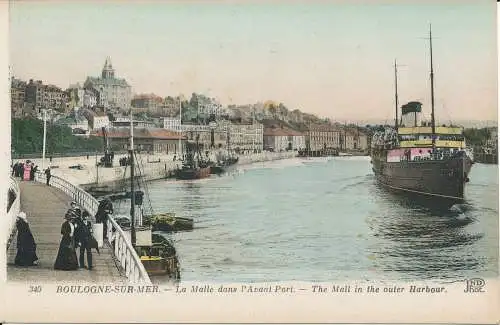 PC47171 Boulogne sur Mer. Das Einkaufszentrum im äußeren Hafen. Neurdein. Nr. 340