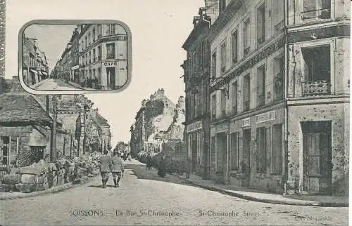 PC47195 Soissons. St. Christophe Street. Nougarede