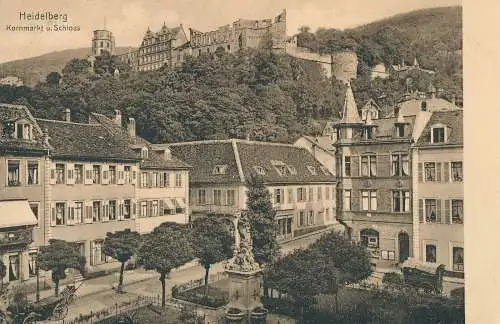 PC47315 von Heidelberg. Kornmarkt u. Schloss