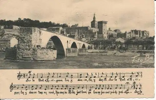 PC47378 Avignon. Die Pont Saint Benezet. Libeccio und Auktionen. 1950