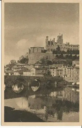 PC47389 La Douce France. Béziers. Die Stadt mit Blick auf die Ufer des Orb. Yvon. Nr. 13