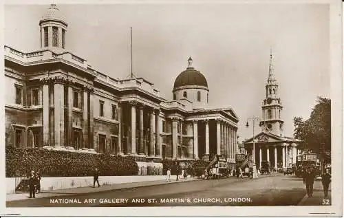 PC00057 National Art Gallery. London. 1930. RP