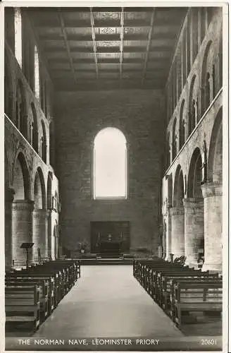 PC00256 Norman Nave. Leominster Priory. Lachs. RP