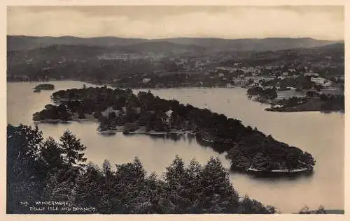 PC00069 Windermere. Belle Isle und Bowness. Abraham. RP