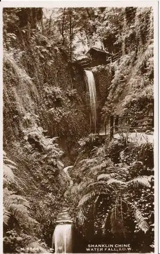 PC00307 Shanklin China. Wasserfall. I.o.W. Sunray-Serie. RP