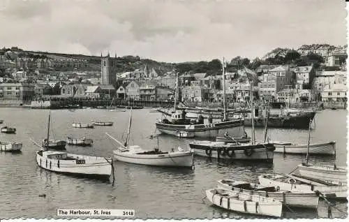 PC00154 Der Hafen. St. Ives. 1960. RP