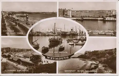 PC00421 Weymouth. Multi-View. Valentinstag. 1946. RP