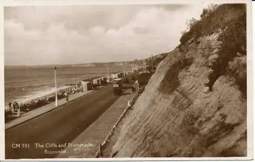 PC00194 Klippen und Promenade. Buckel. Sun Ray Serie. 1939. RP