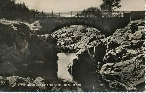 PC00462 Minnoch Brücke und Pool. Glen Trool. Valentinstag. RP