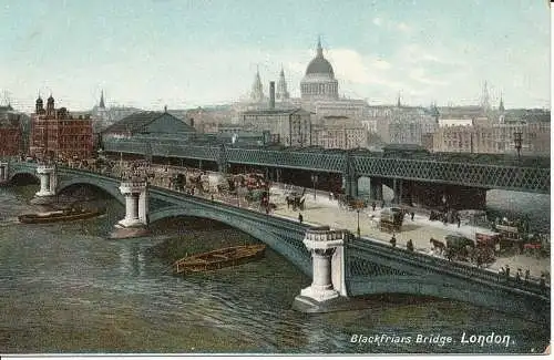 PC01146 Blackfriars Brücke. London. E. Gordon Smith Verlag