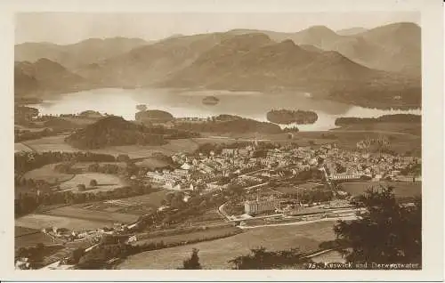 PC00498 Keswick und Derwentwater. RP