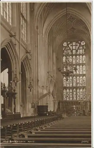 PC00483 Bath Abbey. Schiff. Richter 3649