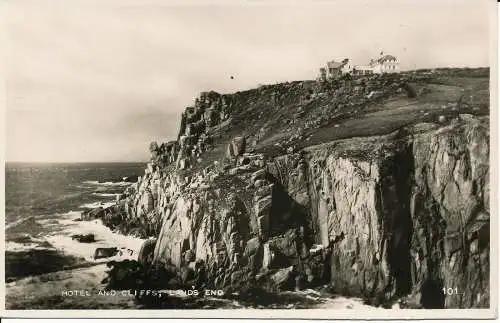 PC00478 Hotel und Klippen. Land Ende 1957