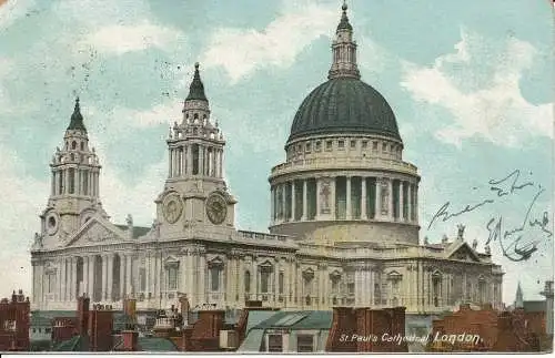 PC01322 St. Pauls Kathedrale. London. 1904