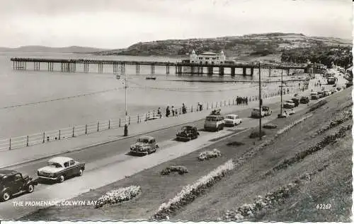 PC00435 The Promenade. Colwyn Bay. 1962. RP