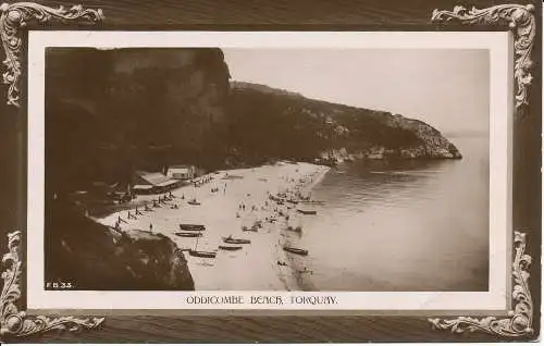 PC00365 Oddicombe Beach. Torquay. 1910. Rotierende Fotoserie