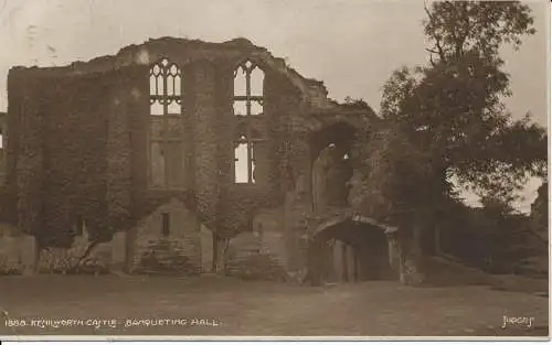 PC00984 Kenilworth Castle. Bankettsaal. Richter 1888