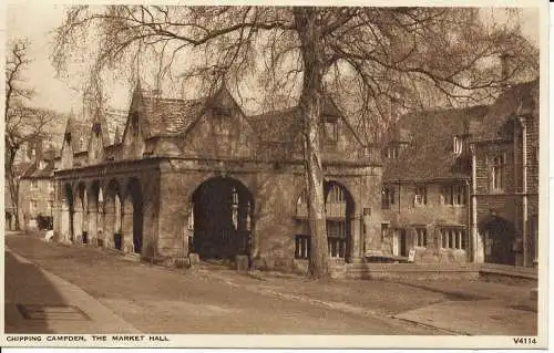 PC01363 Chipping Campden. Die Markthalle. 1952. Photochrom Co