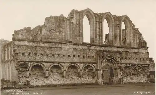 PC01866 Rievaulx Abbey. Klostergebäude von N. H. M. Büro der Werke. Nr. 15