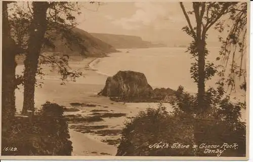 PC02531 North Shore und Goscar Rock. Tenby