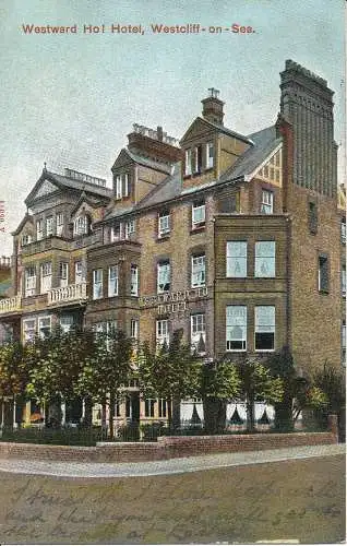 PC02711 Westward Ho. Hotel. Westcliff on Sea. A.H.J. Serie. 1907