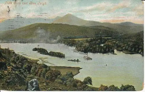 PC02606 Loch Oich und Ben Teigh. Valentinstag. 1905