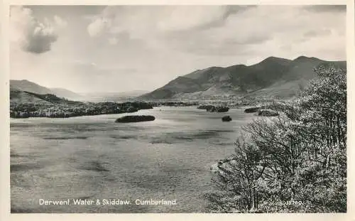 PC02501 Derwent Water und Skiddaw. Cumberland. St. Albans. RP