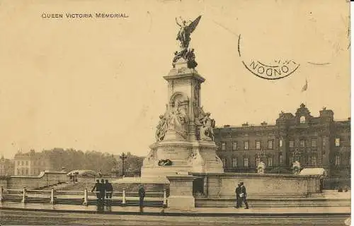 PC01164 Queen Victoria Memorial. Sepia Serie