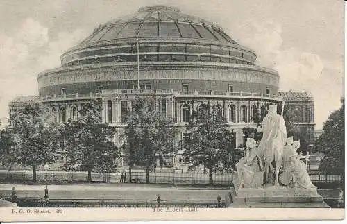 PC01557 Die Albert Hall. 1906. F.G.O. Stuart