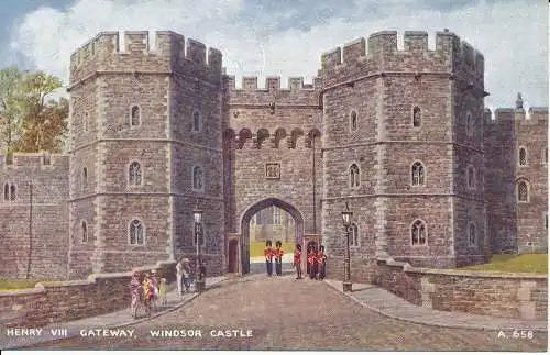 PC02426 Henry VIII Gateway. Windsor Castle. Valentinstag