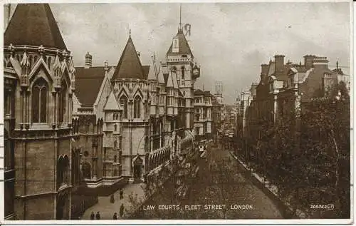 PC01159 Gerichte. Fleet Street. London. Valentinstag. 1933