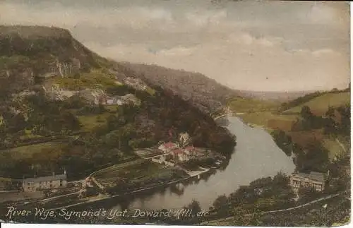 PC01508 River Wye. Symonds Yat. Doward Hill. Frith. 1917