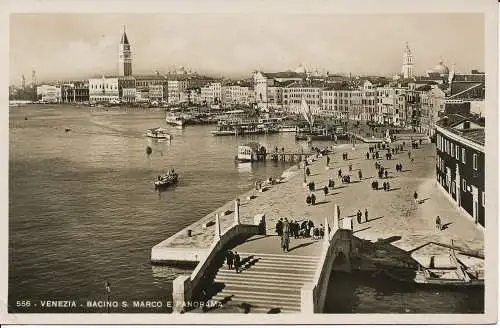 PC03036 Venedig. Becken S. Rahmen und Panorama. A. Campassi. RP