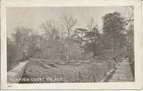 PC01803 Hampton Court Palace. Das Labyrinth. 1906. Wellington Serie