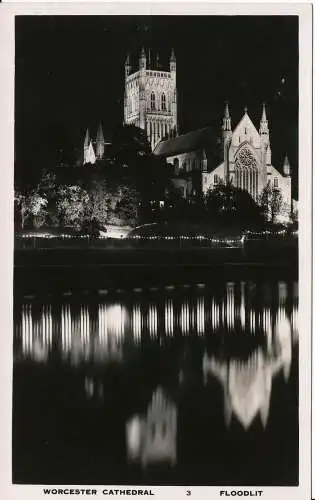 PC03146 Worcester Cathedral. Flutlicht. RP