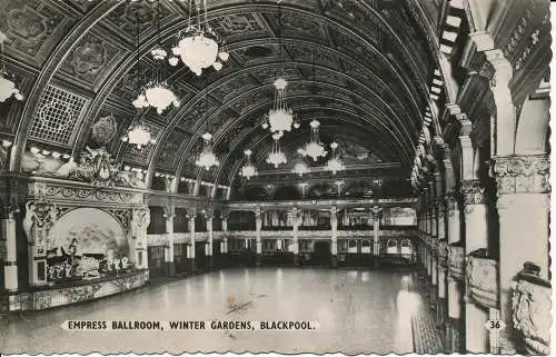 PC03486 Kaiserin Ballsaal. Wintergärten. Blackpool. RP