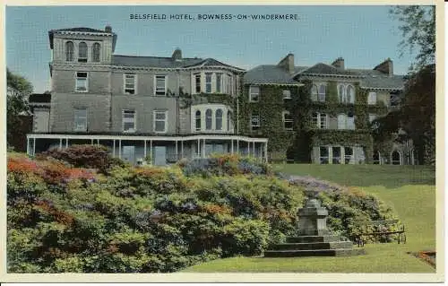 PC02887 Belsfield Hotel. Bogenheit auf Windermere. Sanderson und Dixon