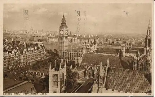 PC02522 London von Westminster Abbey. 1933. Photochrom Co Ltd