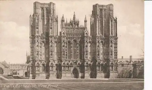 PC01719 Wells Cathedral. Westfront. Frith. Nr. 23867