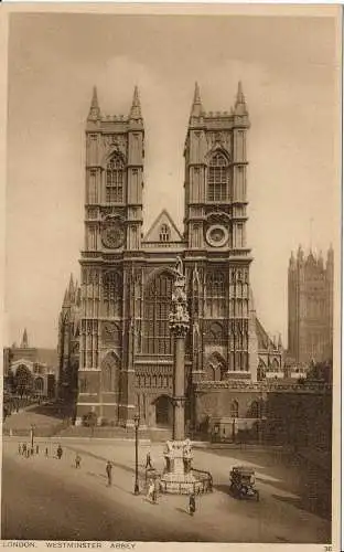 PC01410 London. Westminster Abbey. Photochrom Co